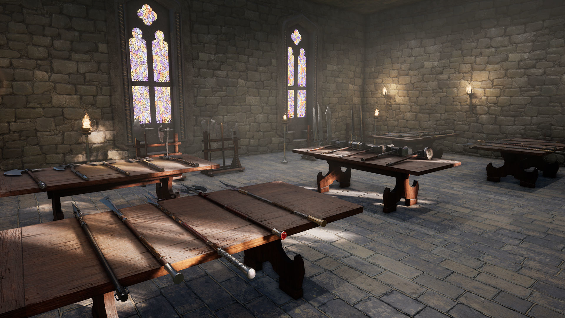 Fantasy Warrior Weapons Low-poly 3D model_18