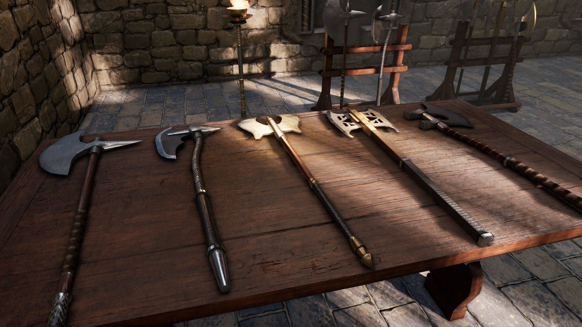 Fantasy Warrior Weapons Low-poly 3D model_3