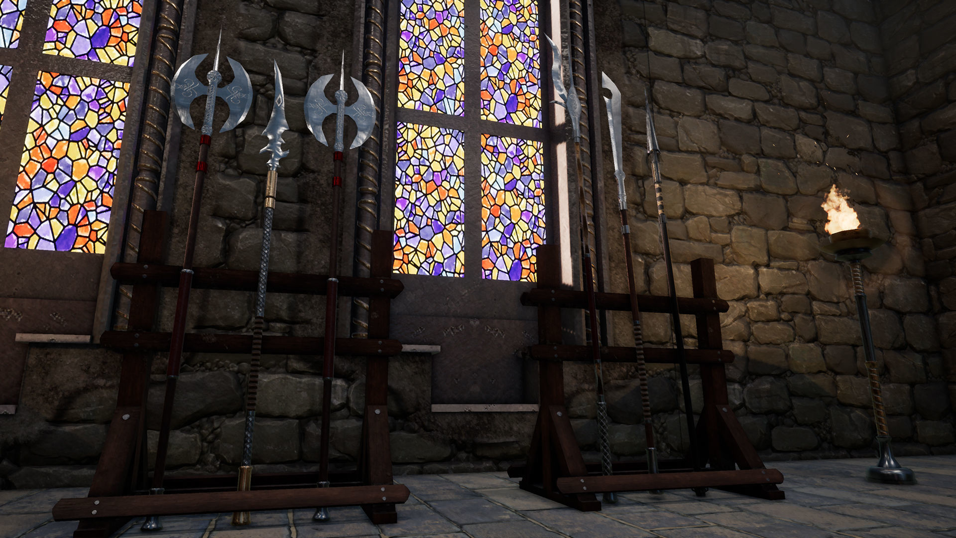 Fantasy Warrior Weapons Low-poly 3D model_13