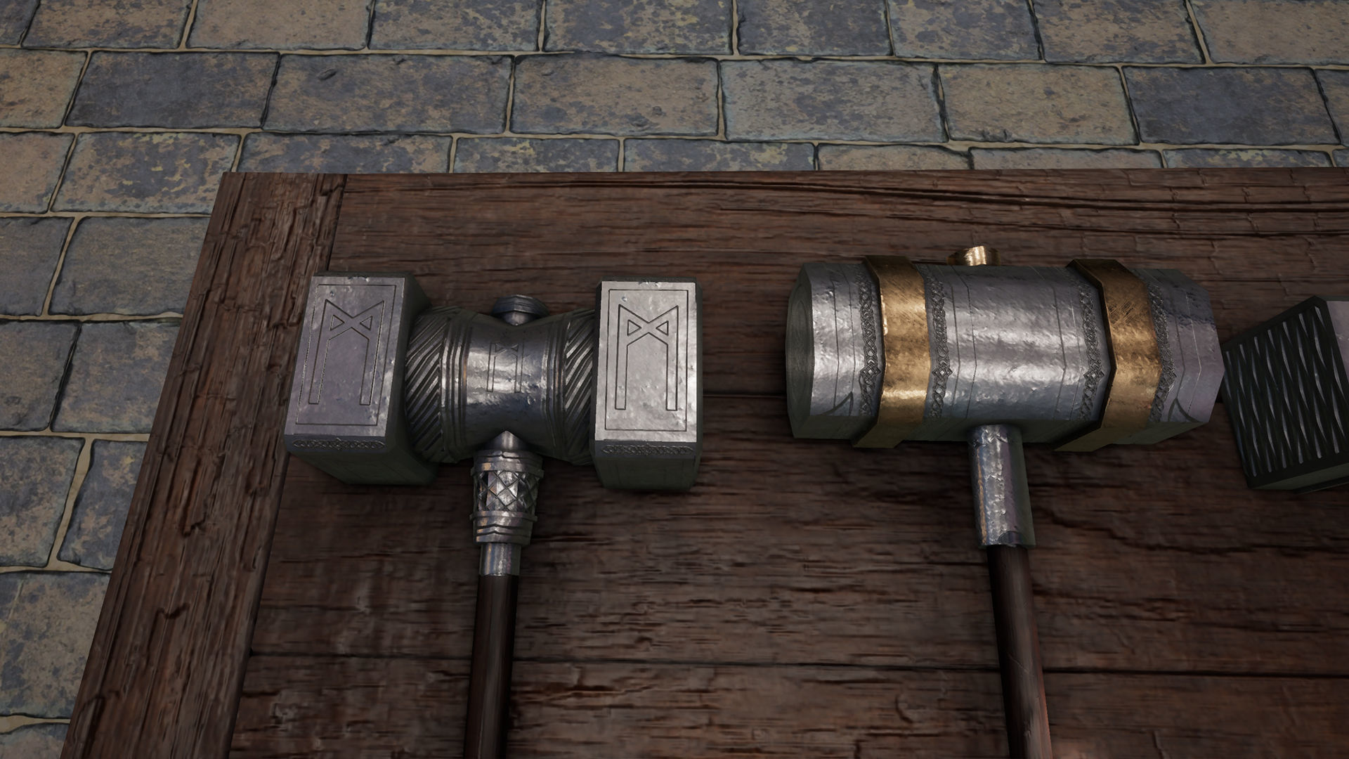 Fantasy Warrior Weapons Low-poly 3D model_5