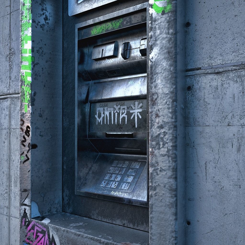 ATM Cash Machine 3D model_1