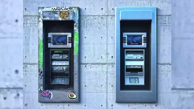 ATM Cash Machine 3D model