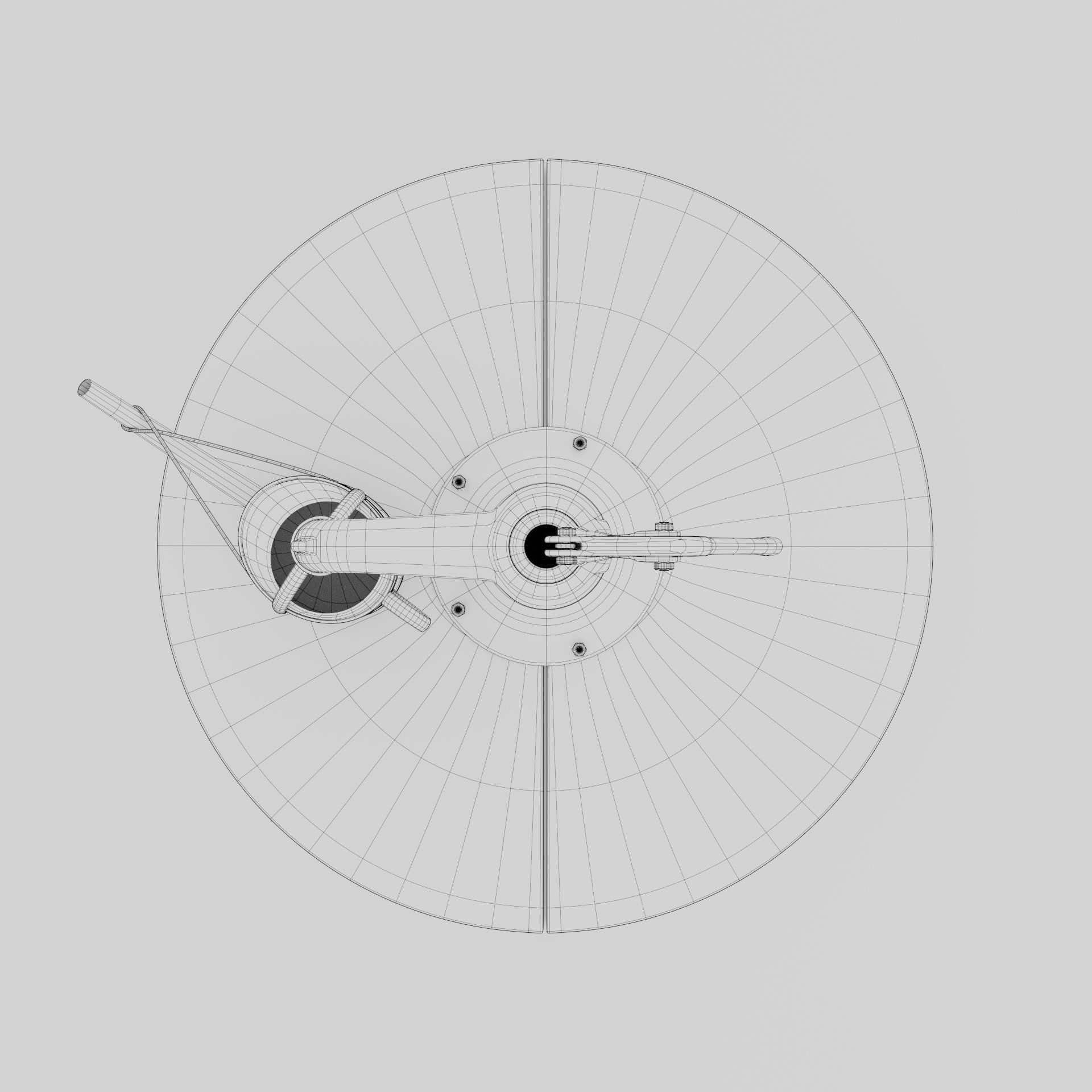 Old hand waterpump 3D model_6