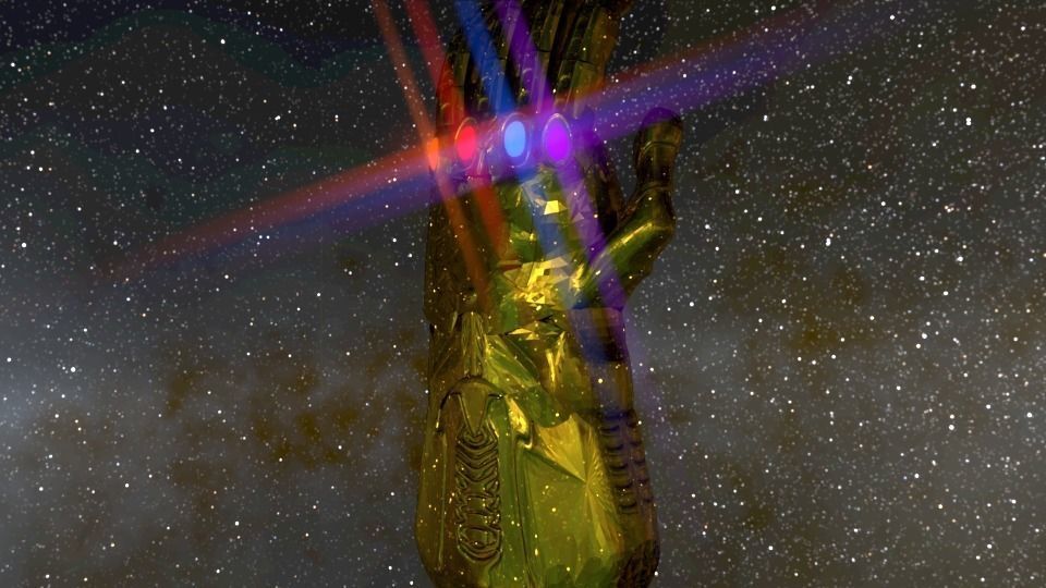 Infinity Gauntlet 3D model_4