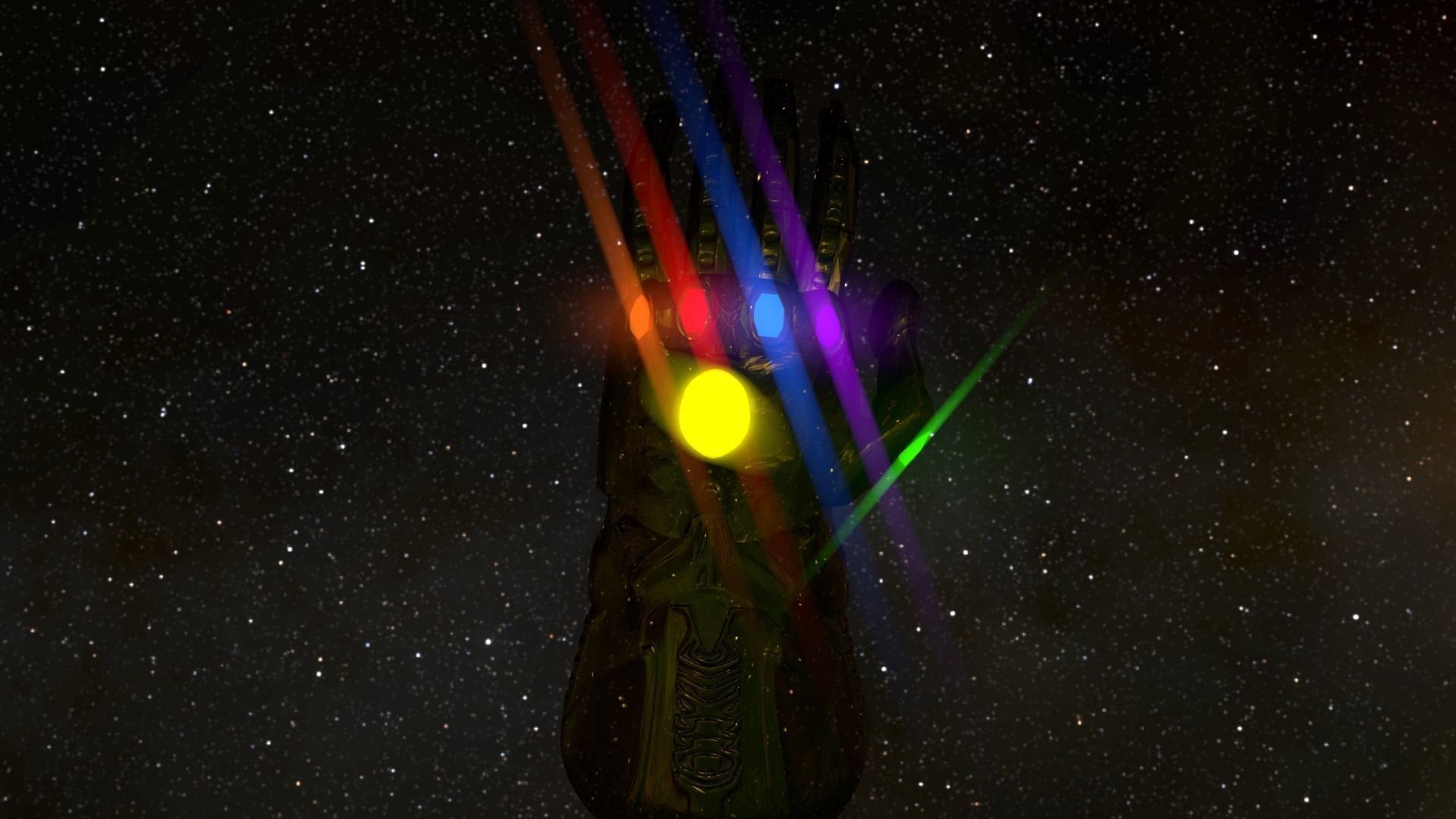 Infinity Gauntlet 3D model_9