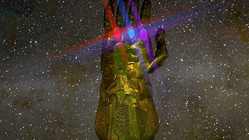 Infinity Gauntlet 3D model_5