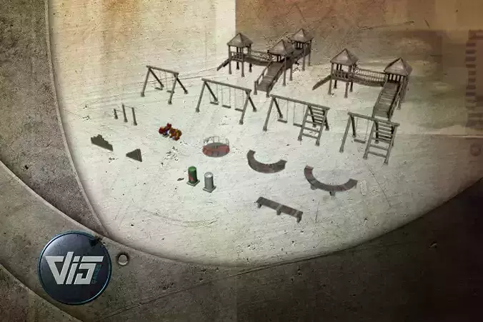 Playground collection set of equipment