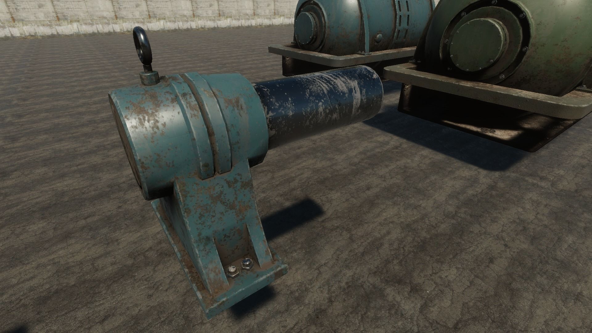 Powerplant Turbines and Generators Low-poly 3D model_5