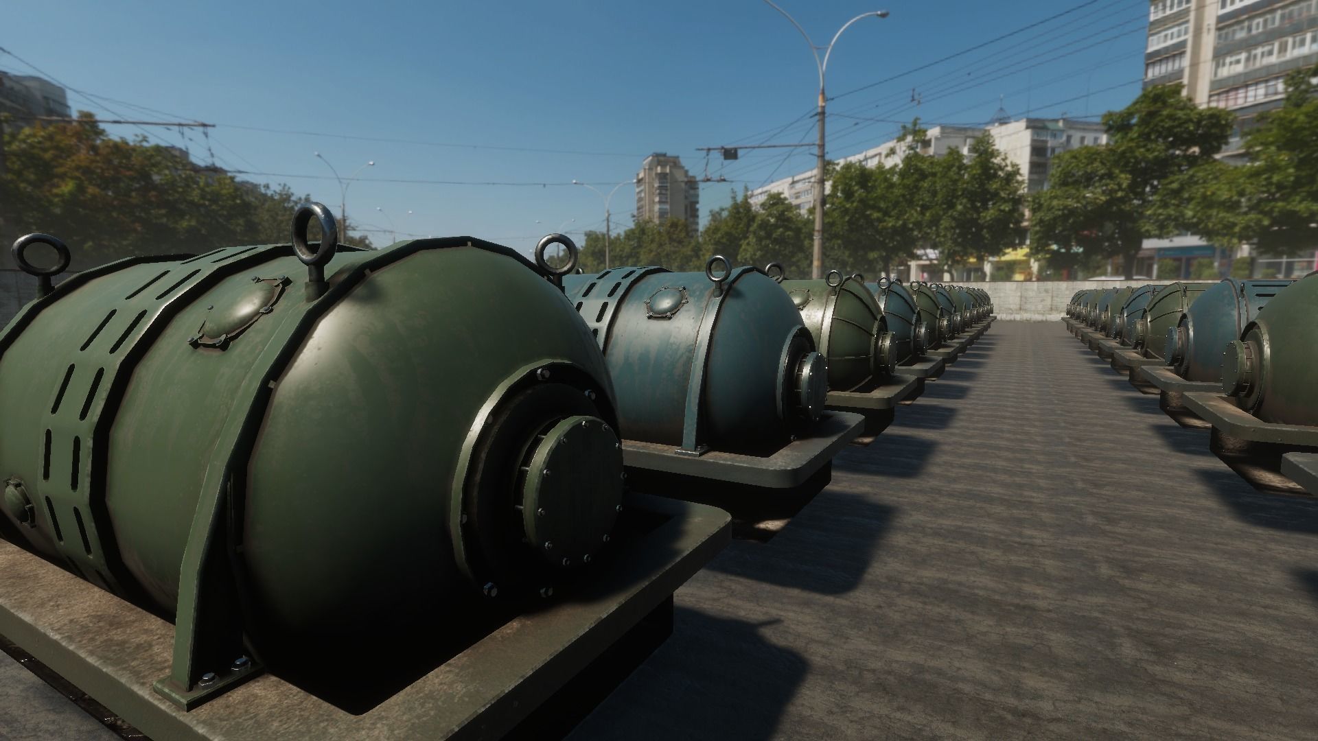 Powerplant Turbines and Generators Low-poly 3D model_9