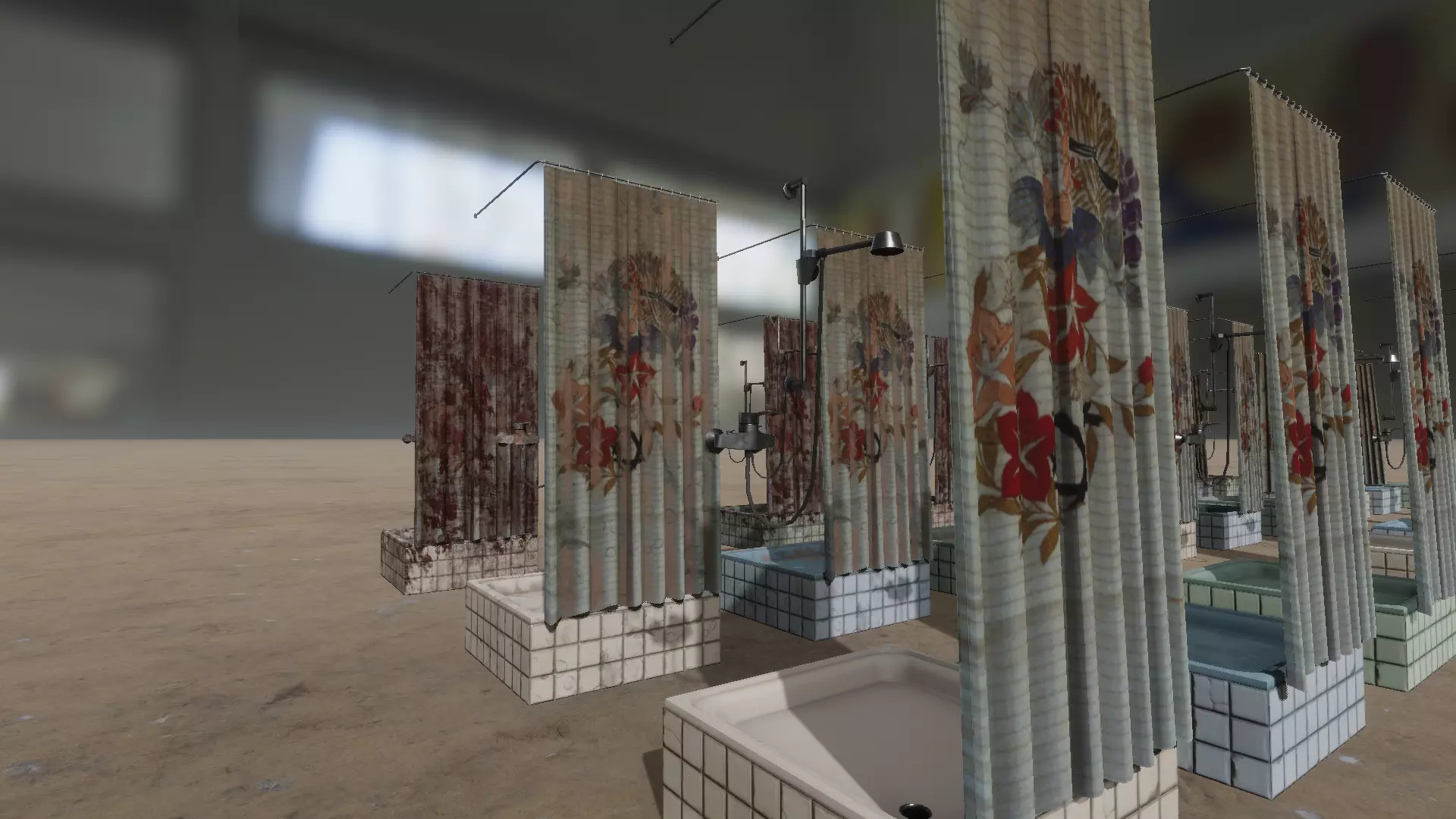 Dirty bathroom collection Low-poly 3D model_16