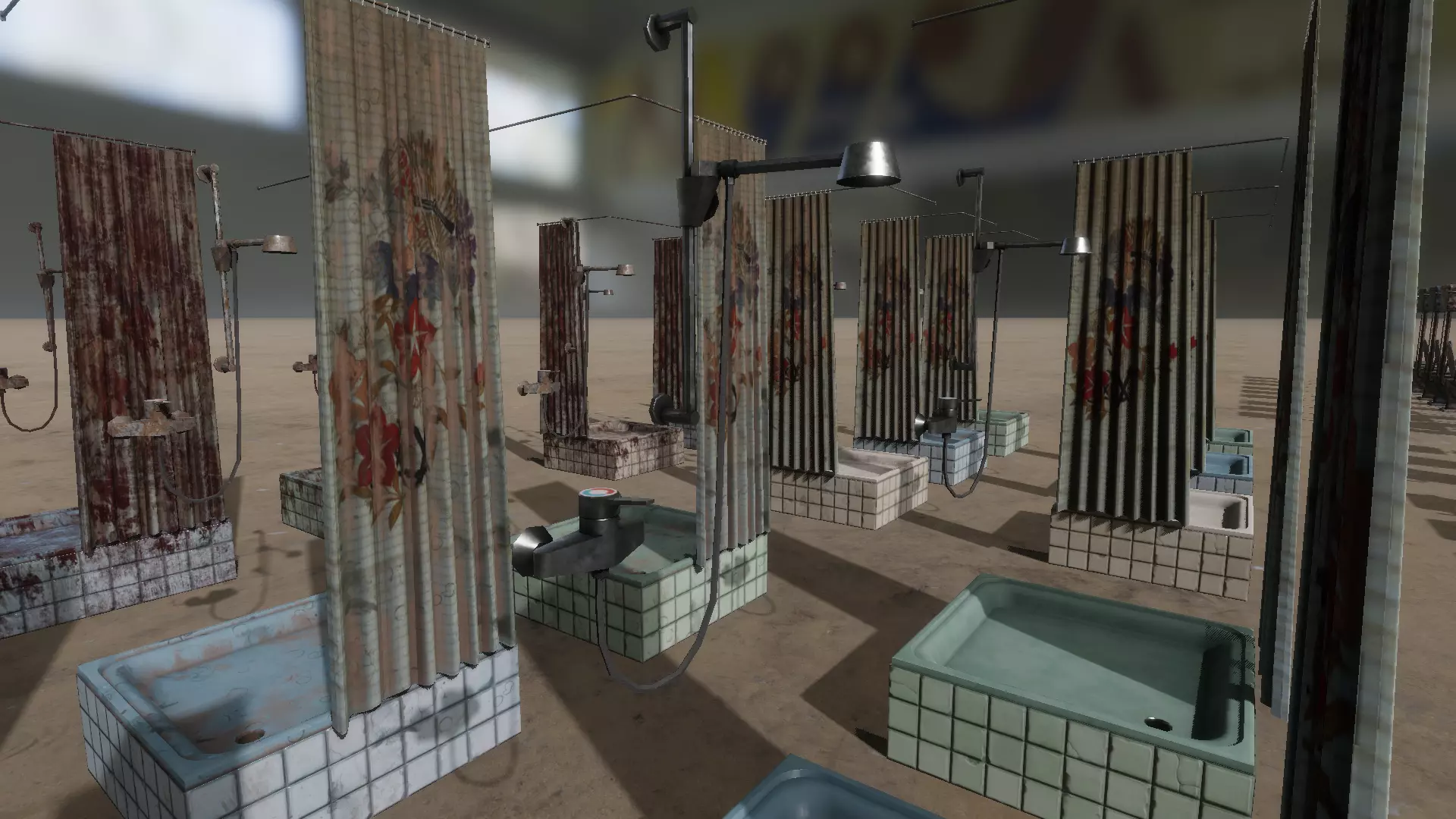 Dirty bathroom collection Low-poly 3D model_13