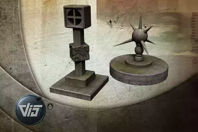 Sculptures and fountain collection