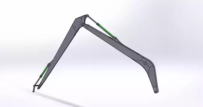 Long Boom  Arm Excavator