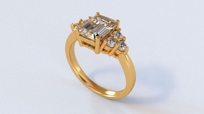 Mariage Rings 97 3D print model