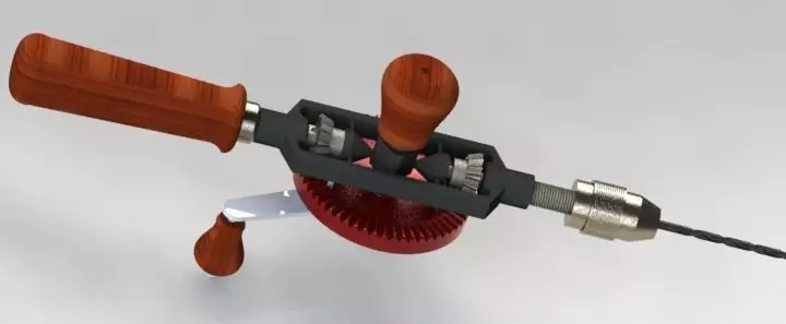 Hand drill Free 3D model