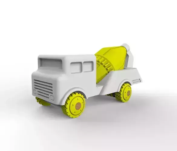 Toy cement truck  3D print model