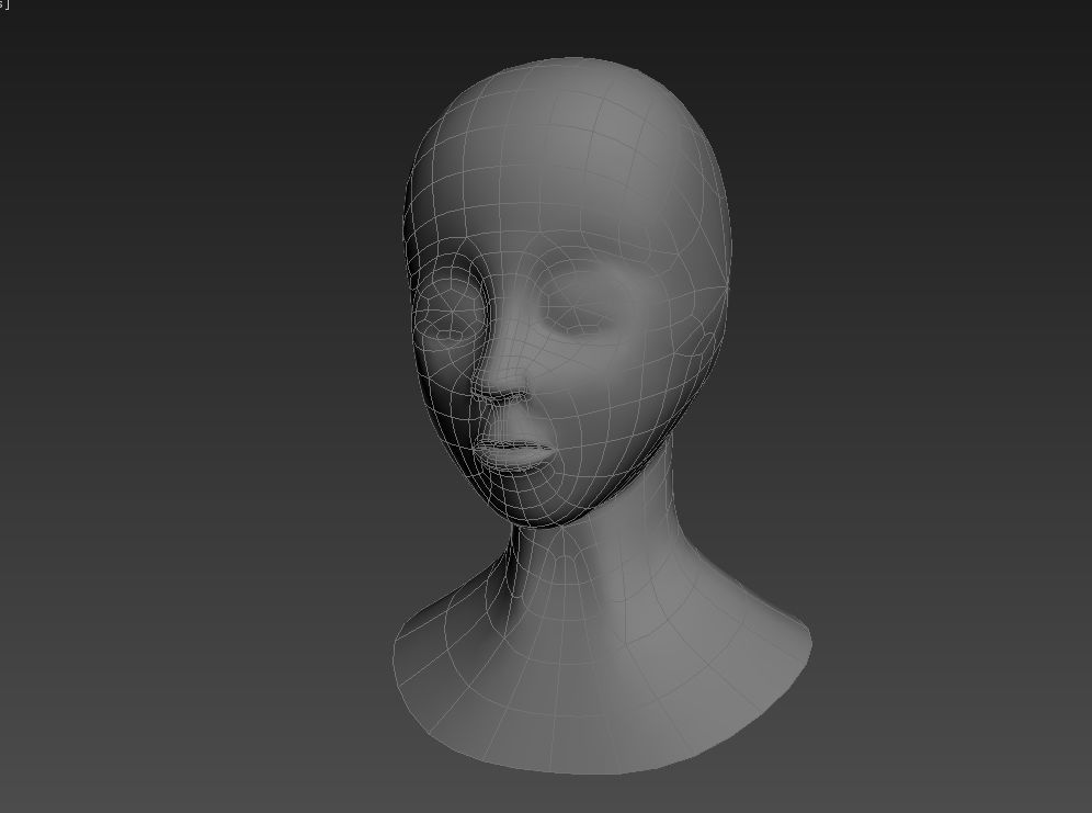 Head model mannequin 3D model_5