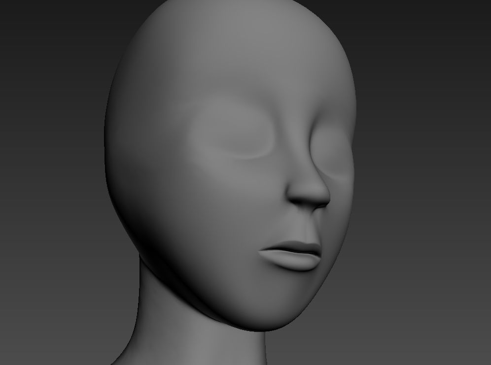 Head model mannequin 3D model_1