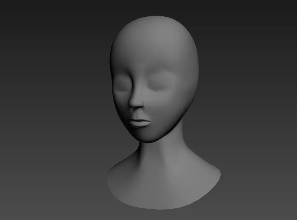 Head model mannequin 3D model_0