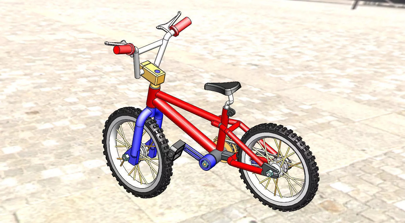 Bicycle bmx bike Free 3D model