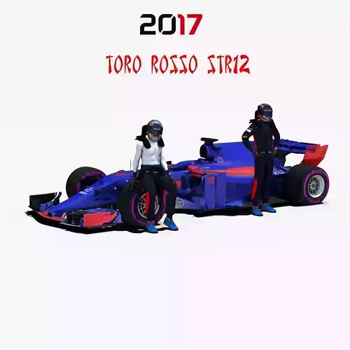 Toro Rosso STR12 Low-poly 3D model