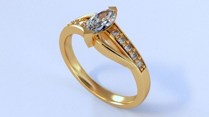 Mariage Rings 122 3D print model