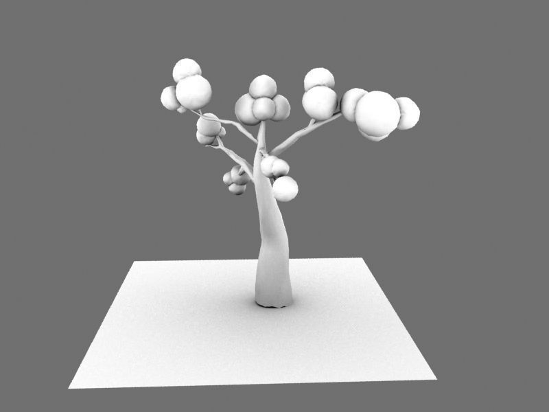 Dreamy tree Free 3D model_7