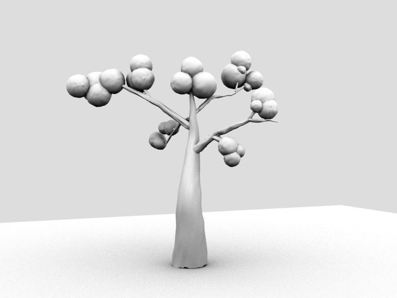 Dreamy tree Free 3D model_3