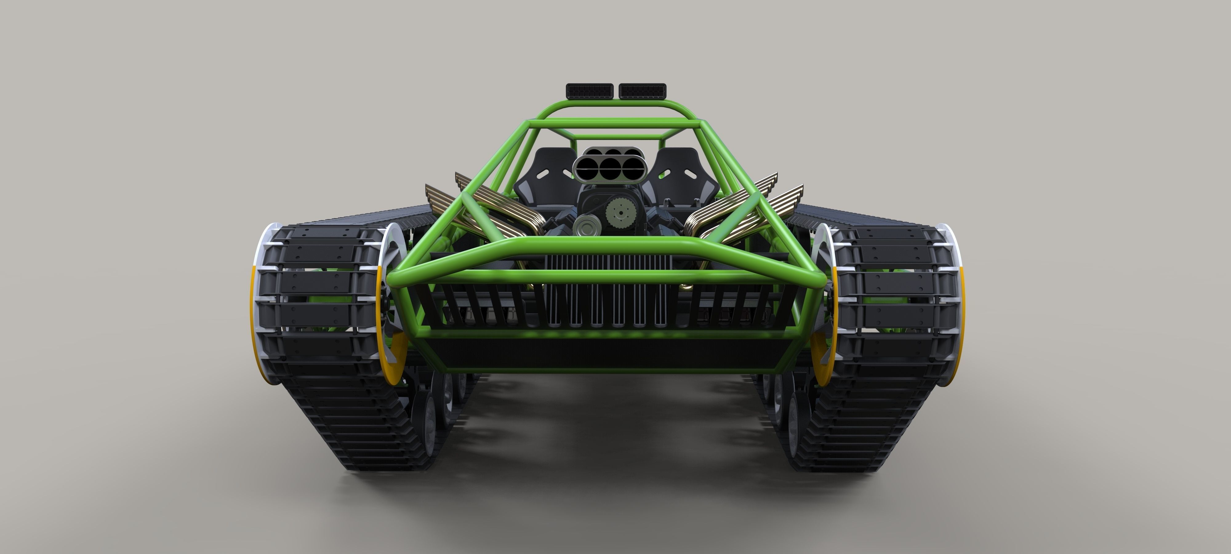 Concept tracked vehicle 3D model_6