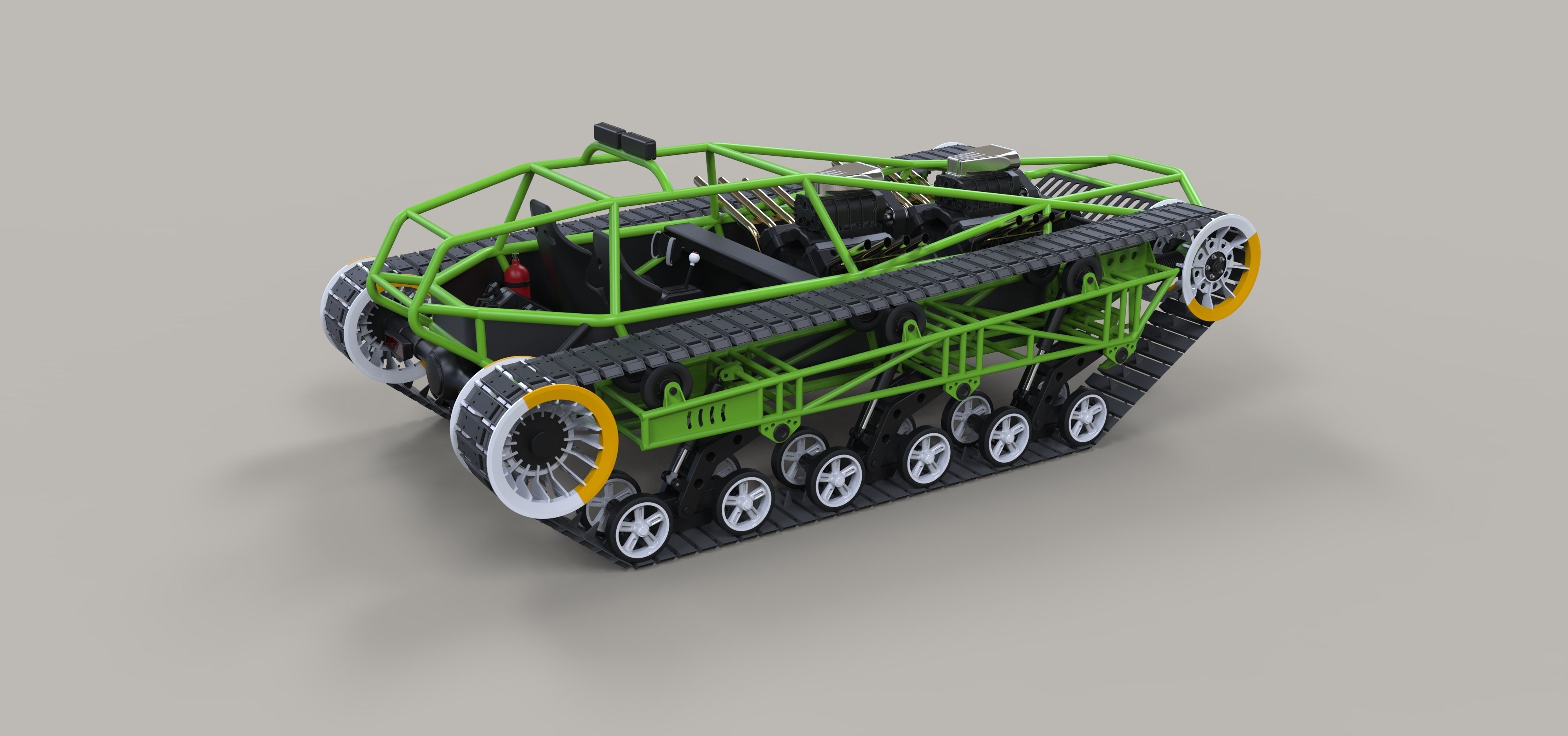Concept tracked vehicle 3D model_11