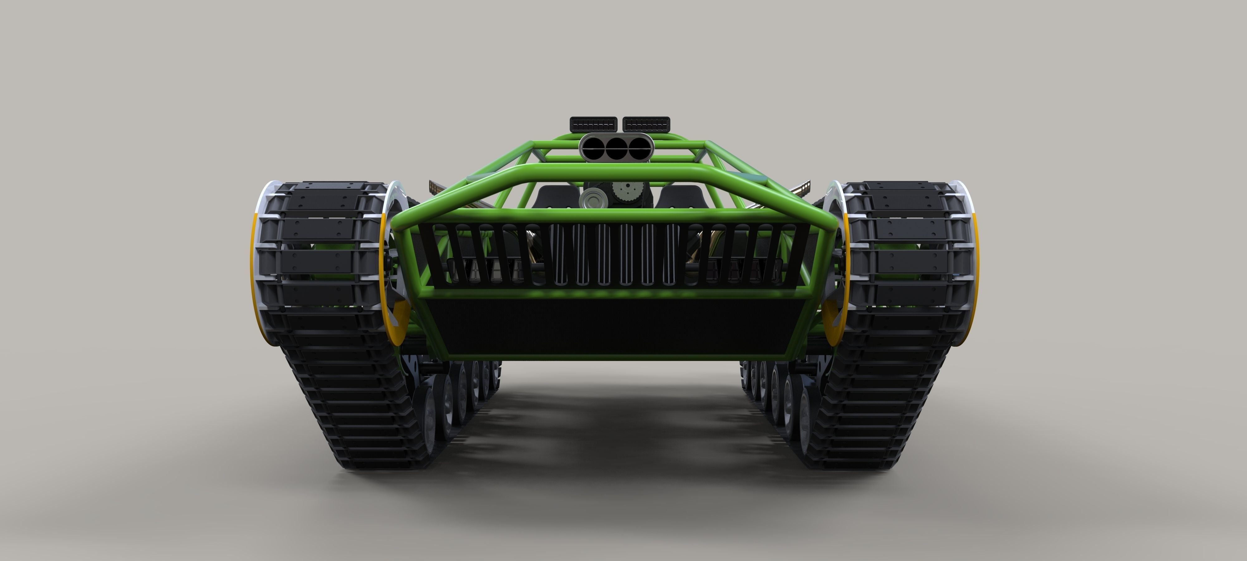 Concept tracked vehicle 3D model_7