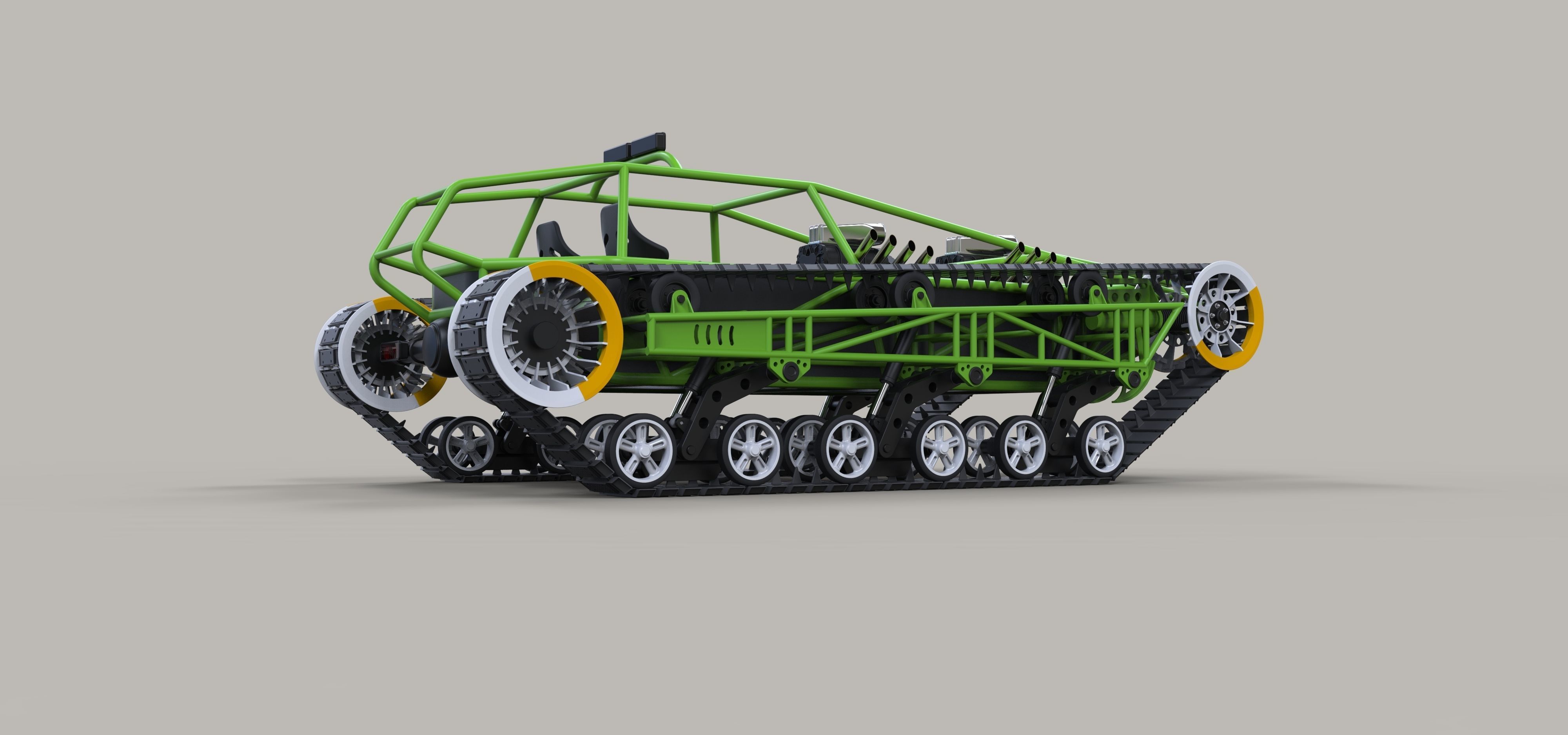 Concept tracked vehicle 3D model_12