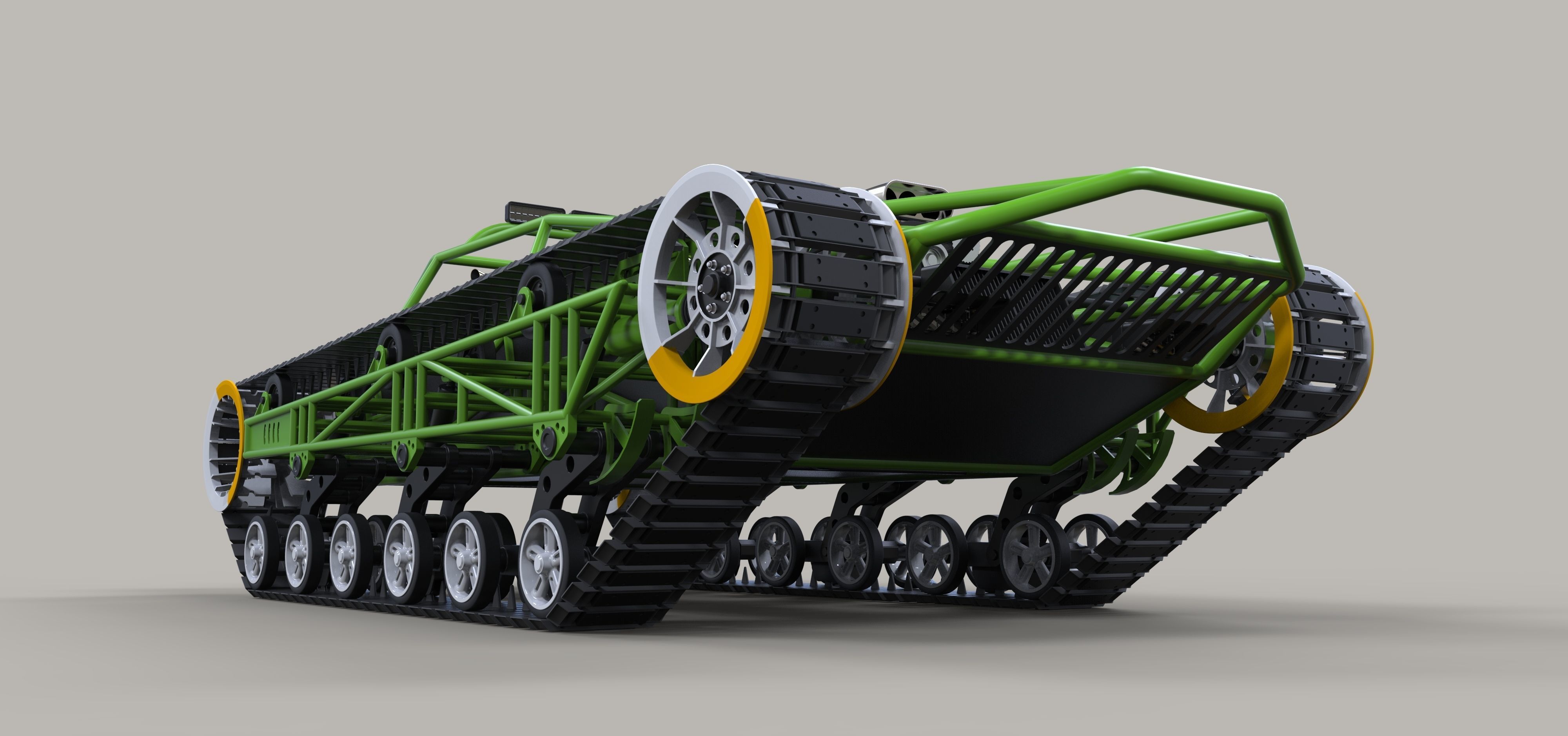 Concept tracked vehicle 3D model_4