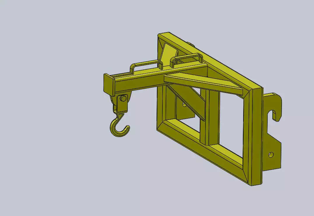 Log Crane JCB 531 Free 3D model_0