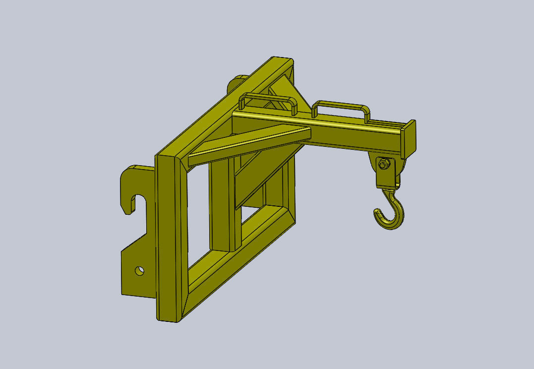 Log Crane JCB 531 Free 3D model_1