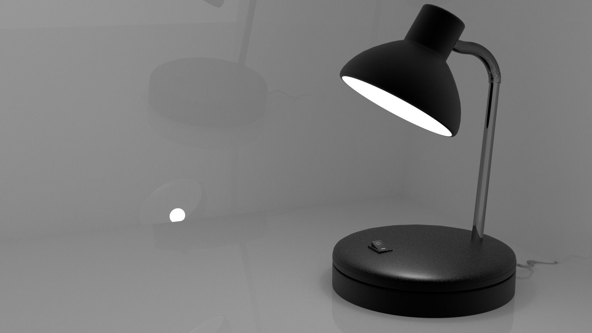 Bedside Lamp  Free low-poly 3D model_1