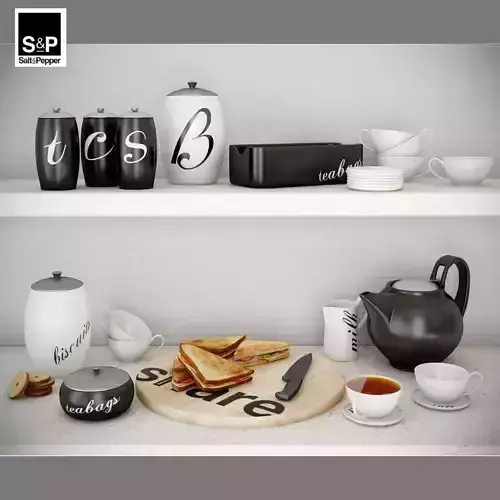 Kitchen set with sandwich