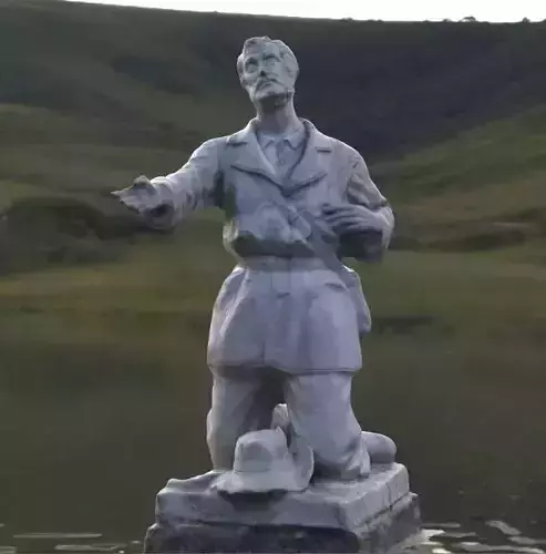 Kneeling Shepherd Statue