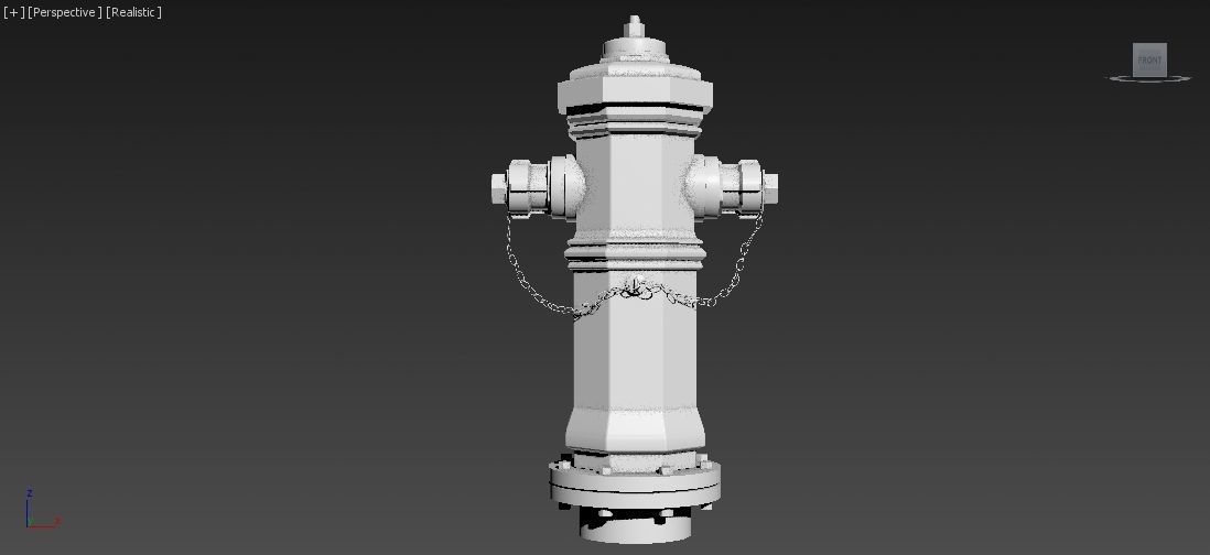 Fire Hydrant 9 - Vintage Fireplug - Emergency Equipment Low-poly 3D model_28