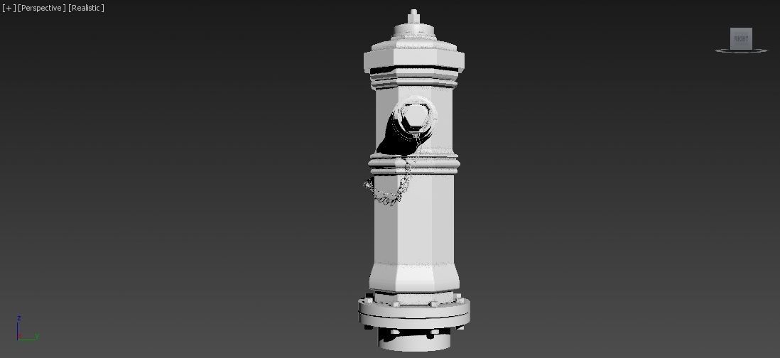 Fire Hydrant 9 - Vintage Fireplug - Emergency Equipment Low-poly 3D model_29