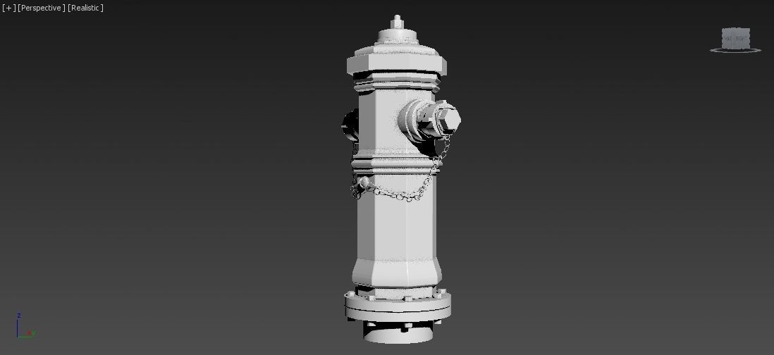 Fire Hydrant 9 - Vintage Fireplug - Emergency Equipment Low-poly 3D model_24