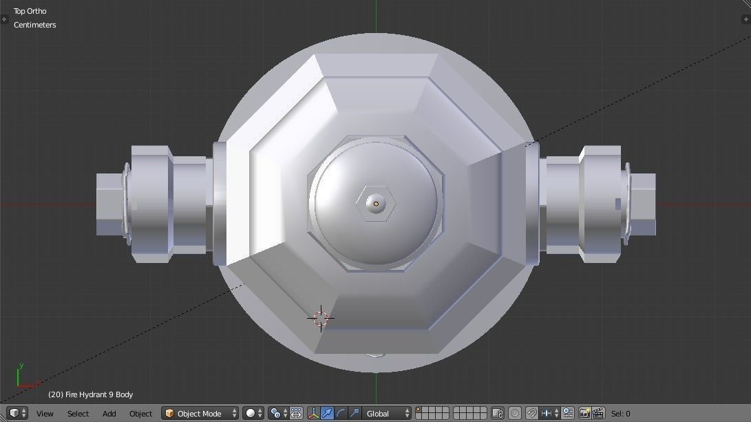 Fire Hydrant 9 - Vintage Fireplug - Emergency Equipment Low-poly 3D model_16