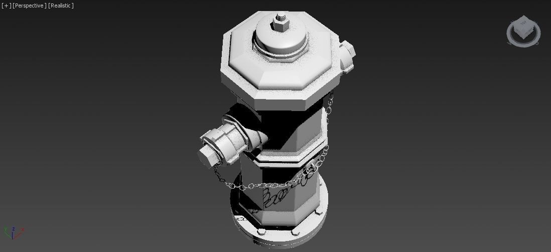 Fire Hydrant 9 - Vintage Fireplug - Emergency Equipment Low-poly 3D model_26