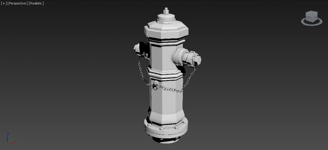 Fire Hydrant 9 - Vintage Fireplug - Emergency Equipment Low-poly 3D model_17