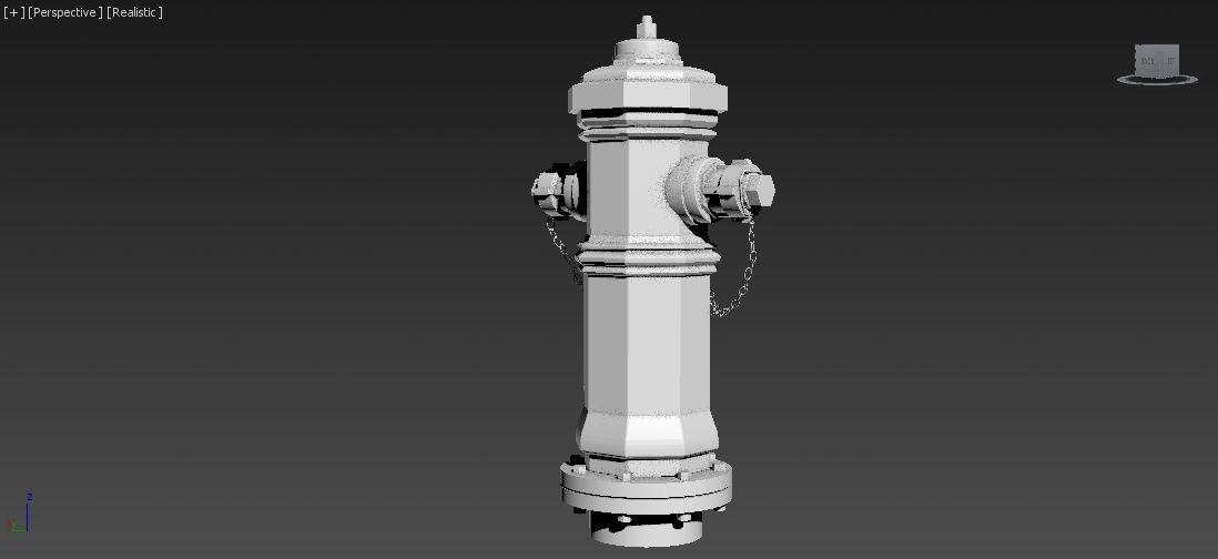 Fire Hydrant 9 - Vintage Fireplug - Emergency Equipment Low-poly 3D model_30