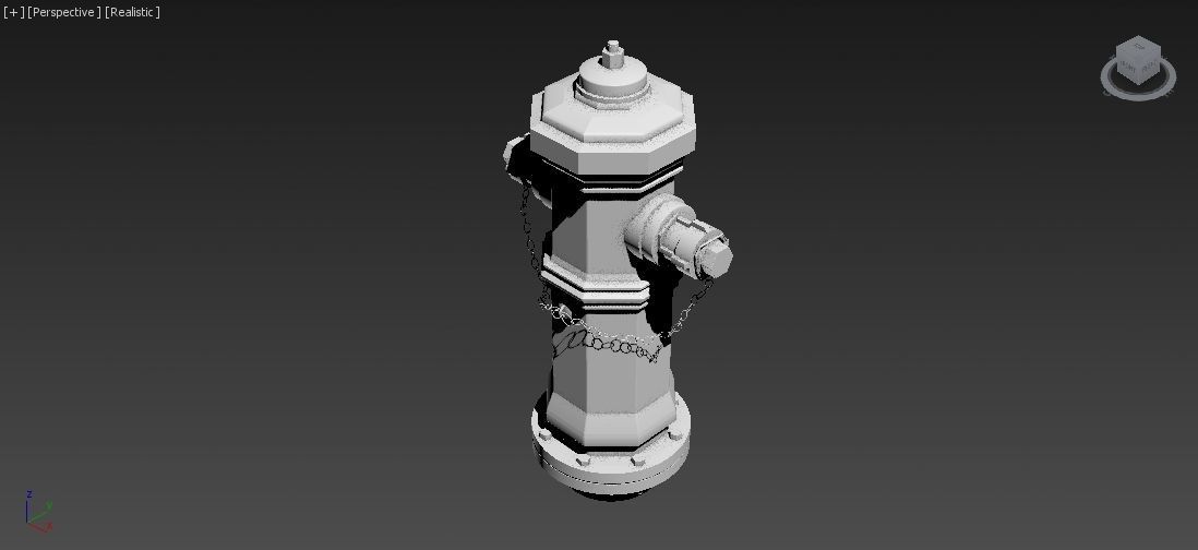 Fire Hydrant 9 - Vintage Fireplug - Emergency Equipment Low-poly 3D model_8