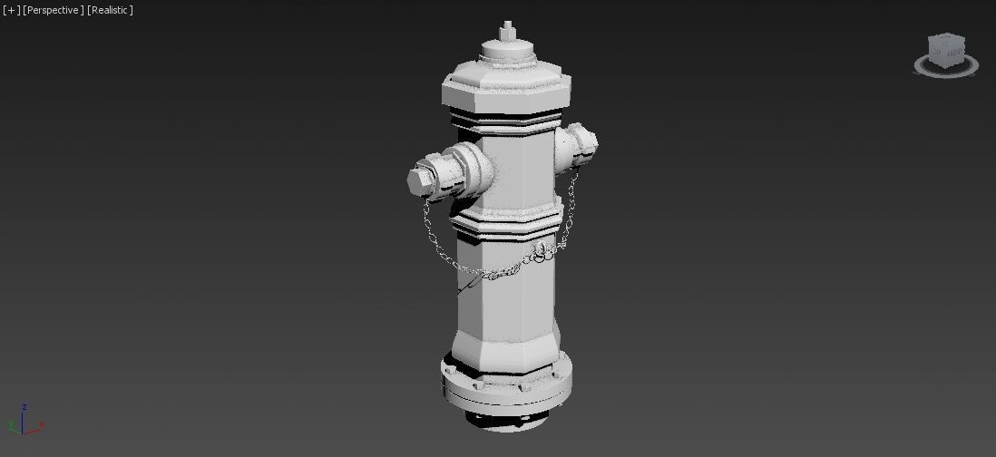 Fire Hydrant 9 - Vintage Fireplug - Emergency Equipment Low-poly 3D model_6
