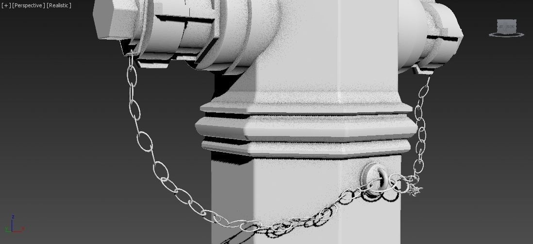 Fire Hydrant 9 - Vintage Fireplug - Emergency Equipment Low-poly 3D model_11