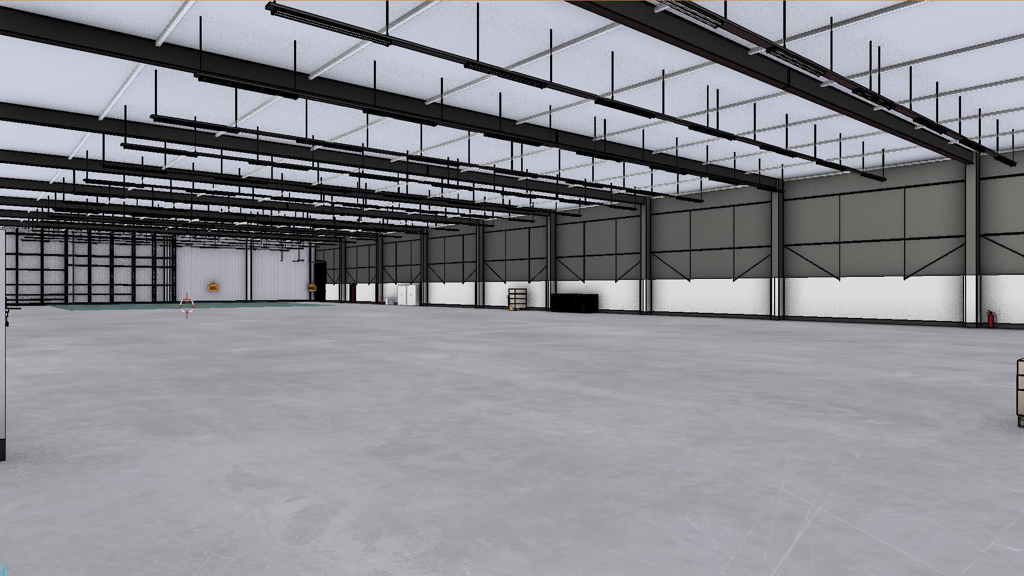 Industrial Warehouse Interior 3b Low-poly 3D model_7
