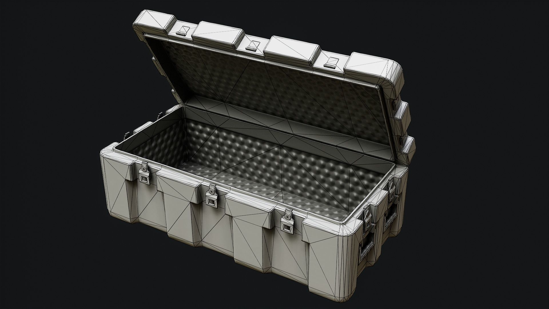Low Poly PBR Military Crate Collection Low-poly 3D model_37